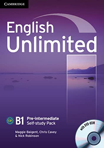 English Unlimited B1 Pre-intermediate: Self-study Pack with DVD-ROM von Klett